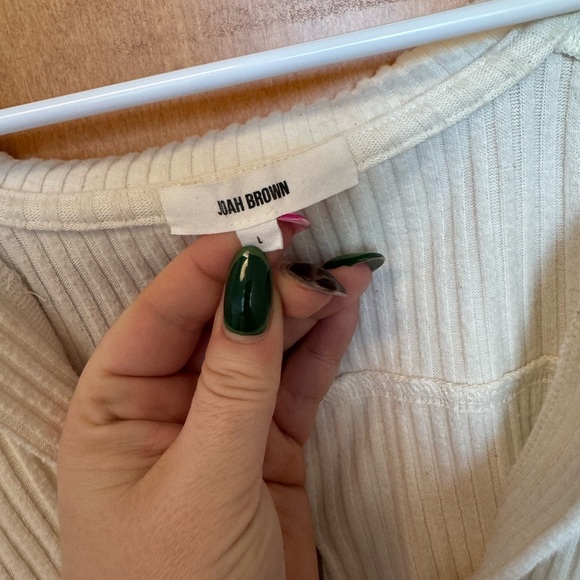 Joah Brown Deep V Pullover Sweater - Picture 3 of 4